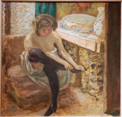 Kvinnan med de svarta strumporna av Pierre Bonnard