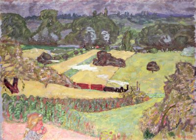 Landskap med godståg, 1909 av Pierre Bonnard