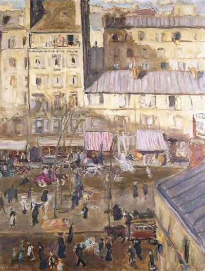 The Exterior Boulevard: Boulevard de Clichy och Corner of Rue de Douai, c.1904 (olja på duk) av Pierre Bonnard