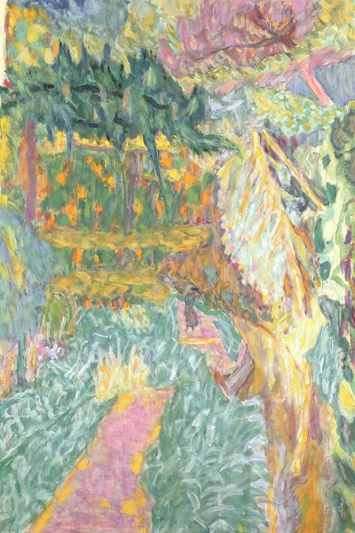Trädgården i Le Cannet av Pierre Bonnard