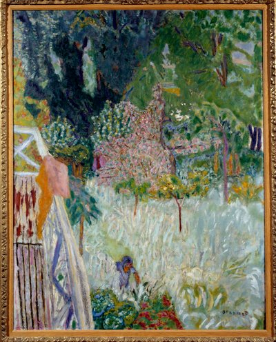 Det blommiga äpplet eller balkongen Vernonet Målning av Pierre Bonnard (1867-1947) 1920 Mått 1x0,8 m Brest konstmuseum av Pierre Bonnard