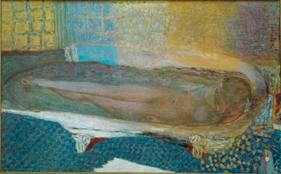 Naken i badet Naken kvinna i ett badkar. Målning av Pierre Bonnard av Pierre Bonnard