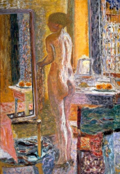 Naken i spegeln (La Toilette) av Pierre Bonnard