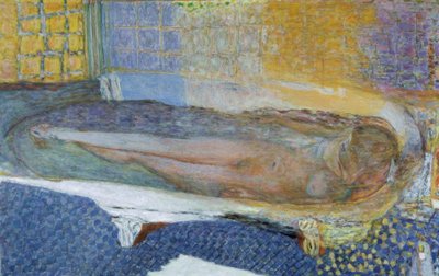 Naken i badet av Pierre Bonnard