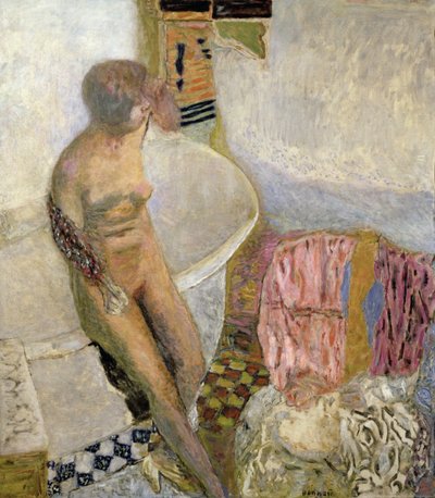 Naken vid badkaret av Pierre Bonnard