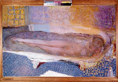 Naken i badet av Pierre Bonnard