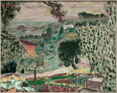 Landskap i Le Cannet av Pierre Bonnard