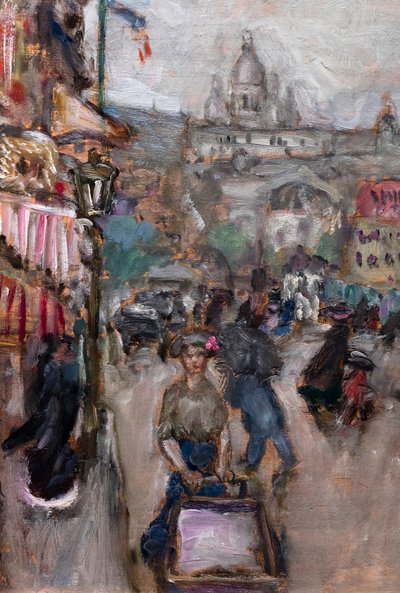 Parislandskap eller Les Batignolles, detalj av Pierre Bonnard