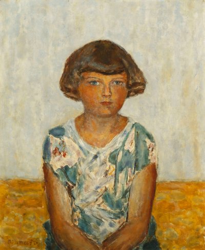 Porträtt av en ung flicka; Portrait of a Young Girl, ca 1924 (olja på duk) av Pierre Bonnard