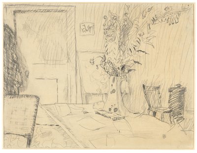 Blomkruka i matsalen på Le Cannet av Pierre Bonnard