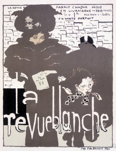 Pressaffisch för La Revue blanche. Illustration av Pierre Bonnard (1867 - 1947) av Pierre Bonnard