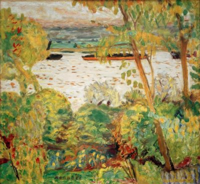 Bogserbåt i Vernon av Pierre Bonnard
