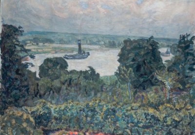 Bogserbåt på Seine av Pierre Bonnard