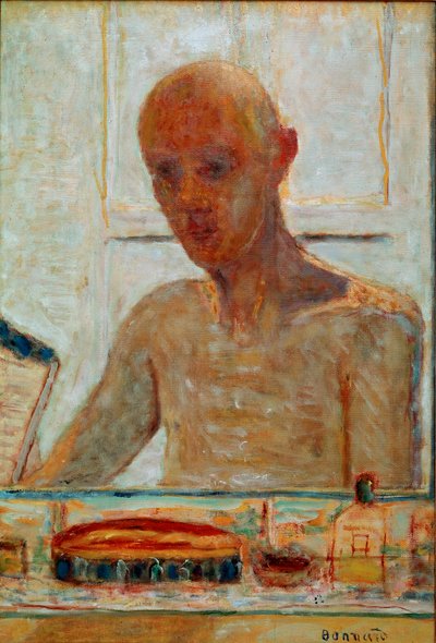 Självporträttmålning av Pierre Bonnard (1867-1947) 1900-talssamling Madame Frank F. Gould av Pierre Bonnard