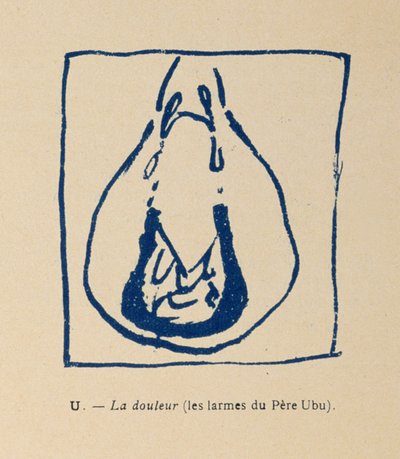 Sorg - Pere Ubus tårar, från Alfabetet Pere Ubu av Pierre Bonnard
