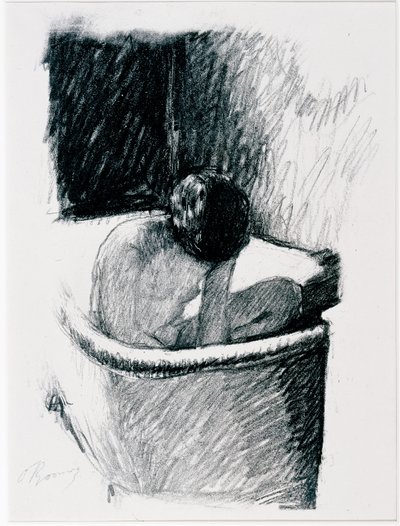 The Bath, c.1925 (litho)swed av Pierre Bonnard