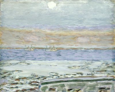 Cannesbukten, 1930-33 (gouache & wc på papper) av Pierre Bonnard