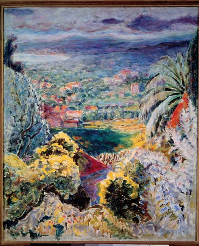 Cannet eller Cannesbukten 1935 av Pierre Bonnard