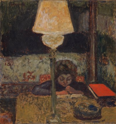 Oljelampan, ca 1898-1900 av Pierre Bonnard