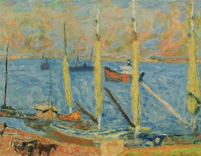 Hamnen i St. Tropez, 1930 av Pierre Bonnard