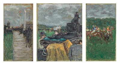 Tävlingarna på Longchamp; Les Courses a Longchamp av Pierre Bonnard