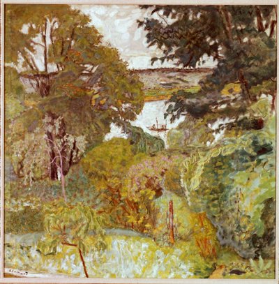 Seine vid Vernonnet, ca 1930 av Pierre Bonnard