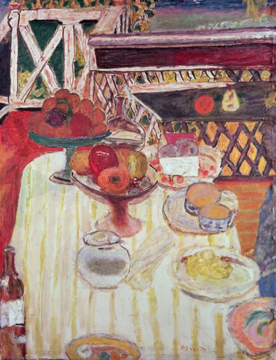 Sommarbordet, c.1917 av Pierre Bonnard