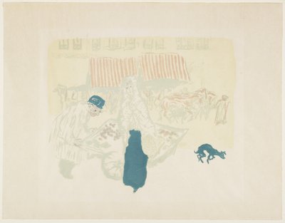 Grönsaksförsäljaren, ca 1897 (publicerad 1899) av Pierre Bonnard