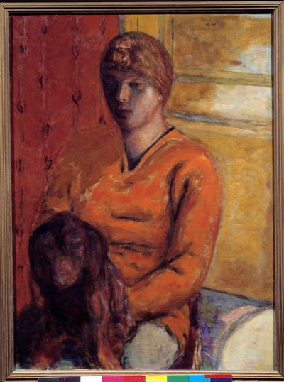 Hundkvinnan. Målning av Pierre Bonnard (1867-1947), 1900-talet. Grenoble, Musee des Beaux Arts. av Pierre Bonnard