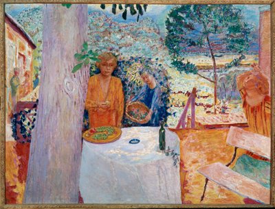 Terrassen vid Vernon (målning på duk) av Pierre Bonnard