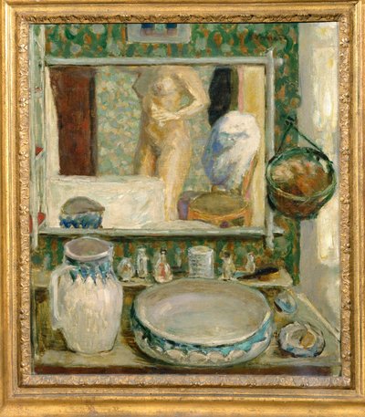 Tvättstället (målning på duk) av Pierre Bonnard