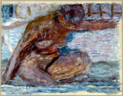 hukande naken av Pierre Bonnard