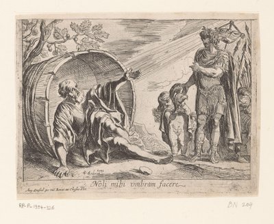 Alexander den store och Diogenes av Pierre Brebiette