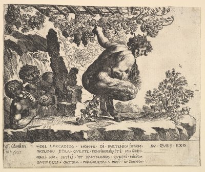 Satyrernas födelse, 1610-42. av Pierre Brebiette