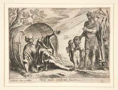 Diogenes och Alexander den store av Pierre Brebiette