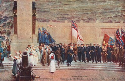 Angleterre (färg litho) av Pierre Carrier-Belleuse