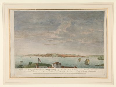 En vy av staden Boston, huvudstaden i New England, i Nordamerika av Pierre Charles Canot