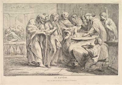 Dopet, ca. 1734. av Pierre Charles Tremolieres