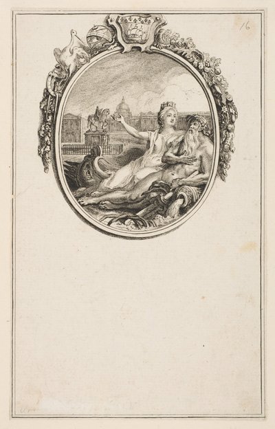 Invigning av ryttarstatyn av Ludvig XV, 1766. av Pierre Chenu