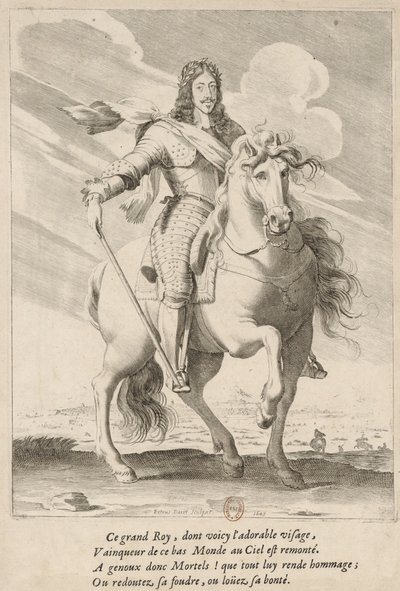 Ridsporträtt av Ludvig XIII av Frankrike av Pierre Daret