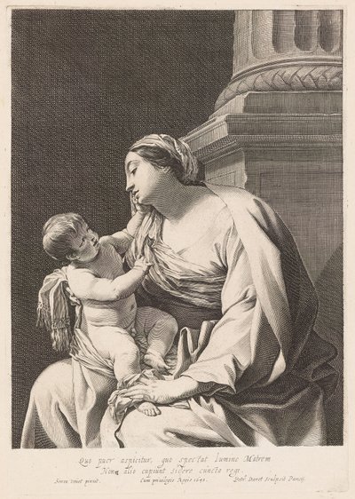 Madonnan med barnet av Pierre Daret