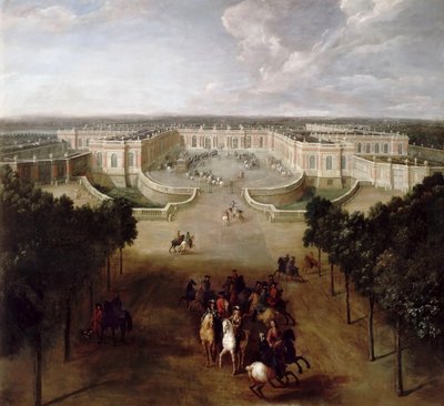 Utsikt över Grand Trianon från Avenue av Pierre Denis II Martin