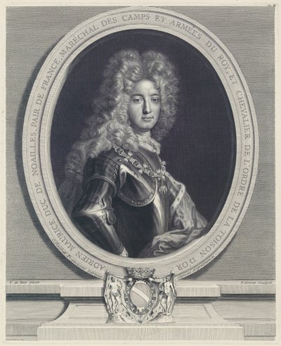 Adrien Maurice, hertig av Noailles av Pierre Drevet
