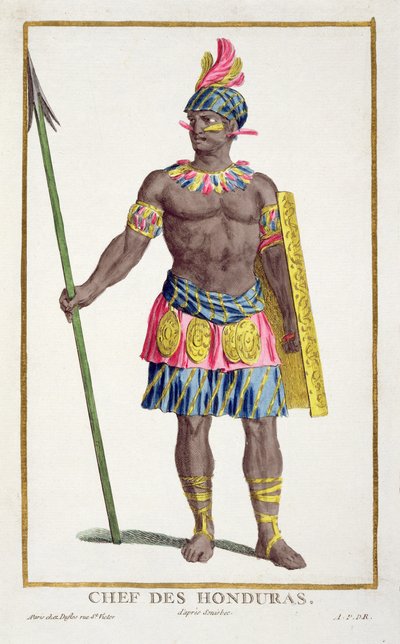 Chef för Honduranerna, 1780 av Pierre Duflos