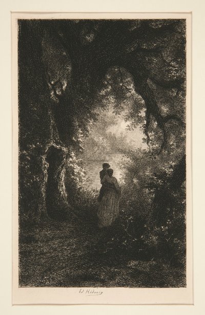 Silence and Night of the Woods av Pierre Edmond Alexandre Hedouin