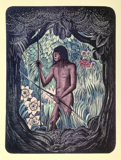 Robinson Crusoes äventyr, 1900-talet (illustration) av Pierre Falke