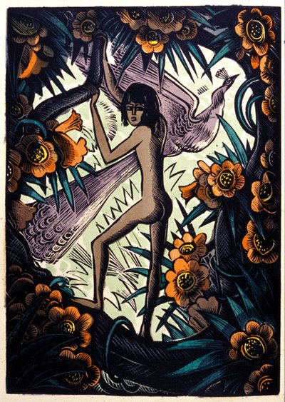 Mowgli i djungeln. Rudyard Kipling "Djungelboken" av Pierre Falke