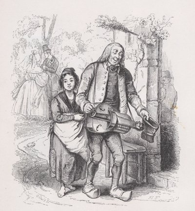 The Blind Man of Bagnolet från The Complete Works of Béranger, 1836. av Pierre Francois Godard