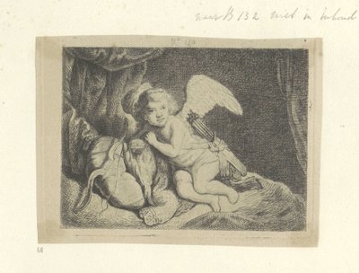 Rustende Amor Samling av åttiofem originaltryck (serietitel) av Pierre François Basan (workshop of)