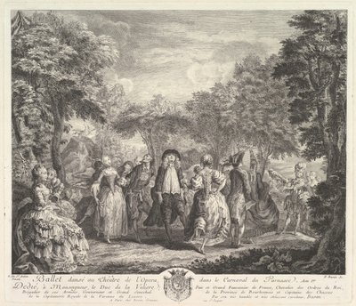 Karnevalen i Parnassus, 1761-62. av Pierre François Basan